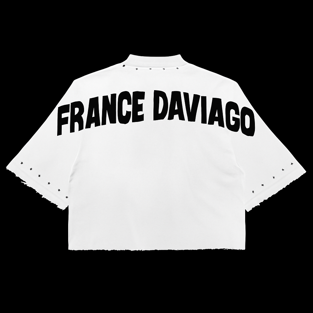 OVERSIZE White Masket France daviago Tee