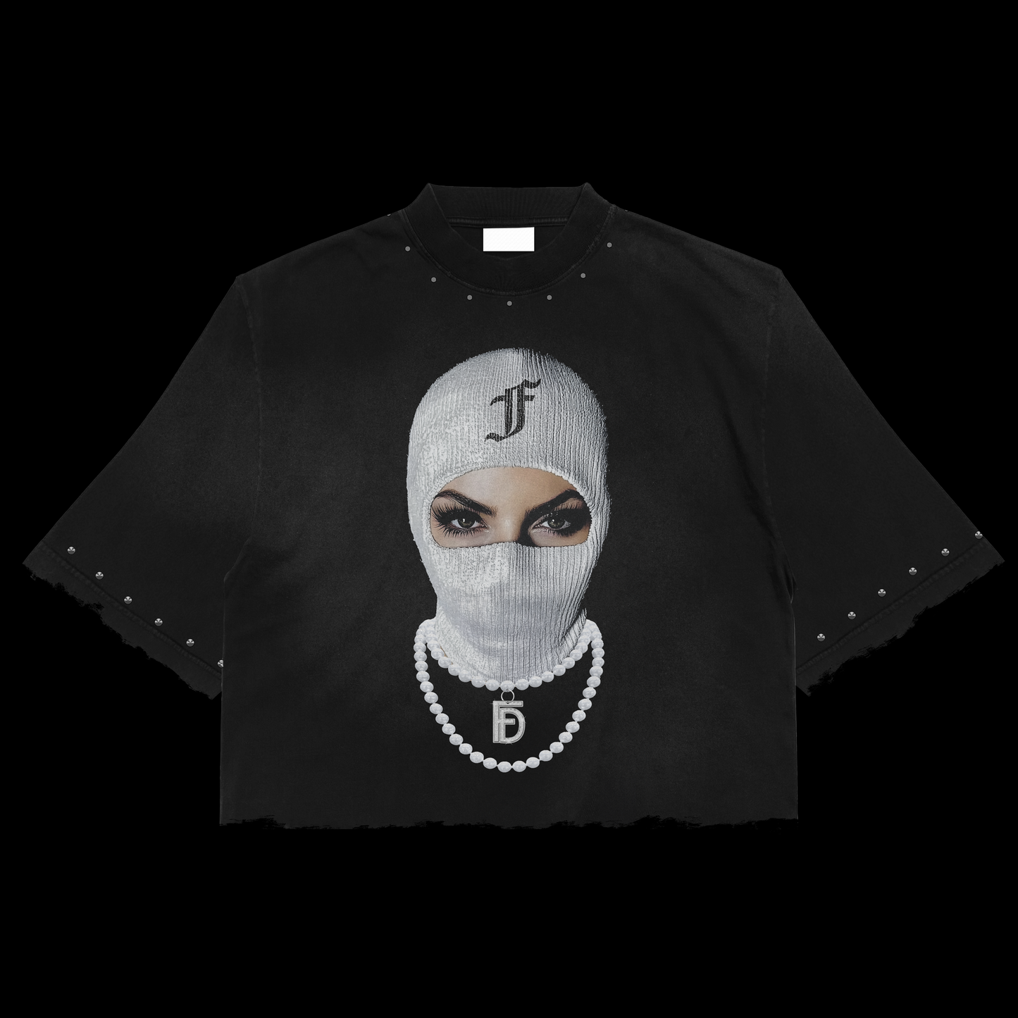 OVERSIZE Black Masket France daviago Tee